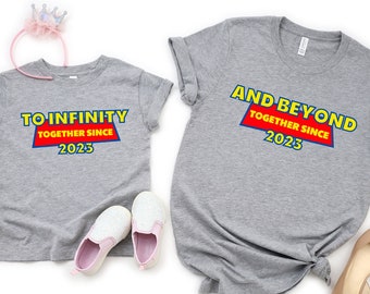 To Infinity and Beyond Matching Shirts, Anniversary Gift.