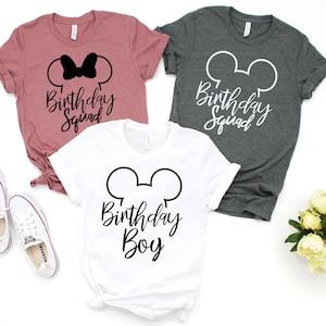 Disney Birthday Shirt, Birthday Girl Disney Shirt, Birthday Boy Disney Shirt, Disney Birthday Squad Shirt, Disney Birthday Party Shirts