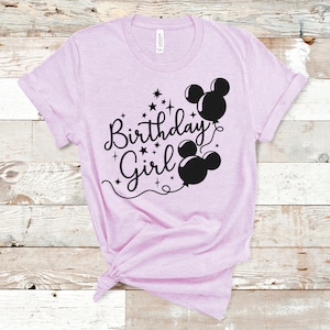Disney Birthday Girl Shirt, Birthday Disney Shirt, Disney Birthday Squad Shirt, Disney Birthday Party Shirts