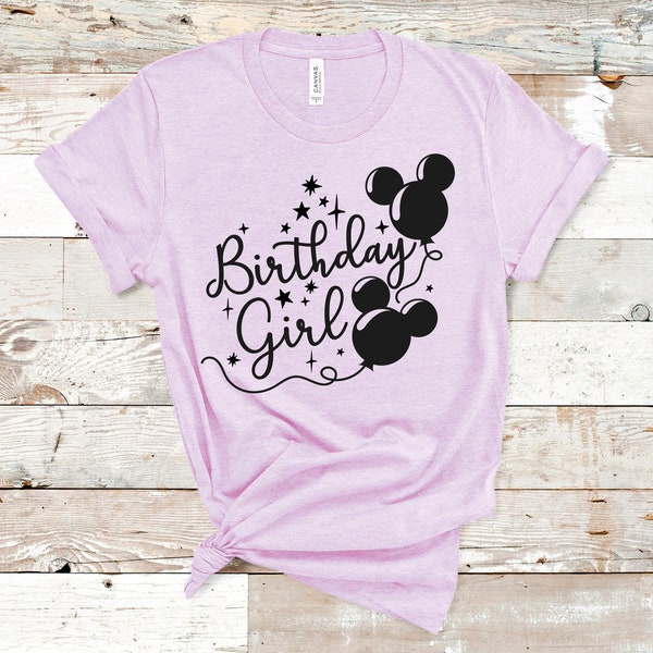 Disney Birthday Girl Shirt, Birthday Disney Shirt, Disney Birthday Squad Shirt, Disney Birthday Party Shirts