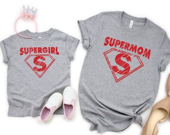 Supermom T-Shirt, Matching Family Superhero Shirts
