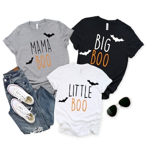Matching Halloween Shirt, Mama Boo Shirt, Little Boo, Big Boo, Mommy and Me Halloween Shirt, Boo Family Halloween Shirts,