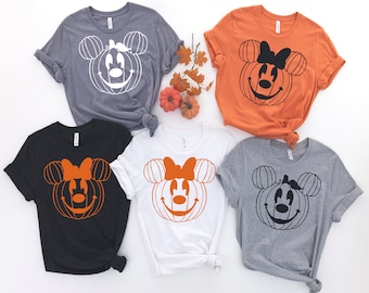 Disney Halloween Pumpkin Shirt, Family Matching Tees