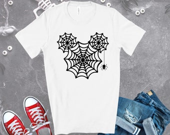 Mickey 's Spider Web Halloween Shirt , Süß & Gruselig: Mickey Spider Web Tee , Halloween Party Shirt , Disney Kleinkind Tee , Halloween Geschenk