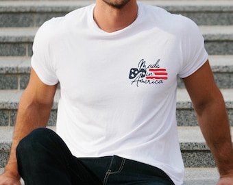 Camiseta con la bandera de Estados Unidos, camiseta patriótica de EE. UU.