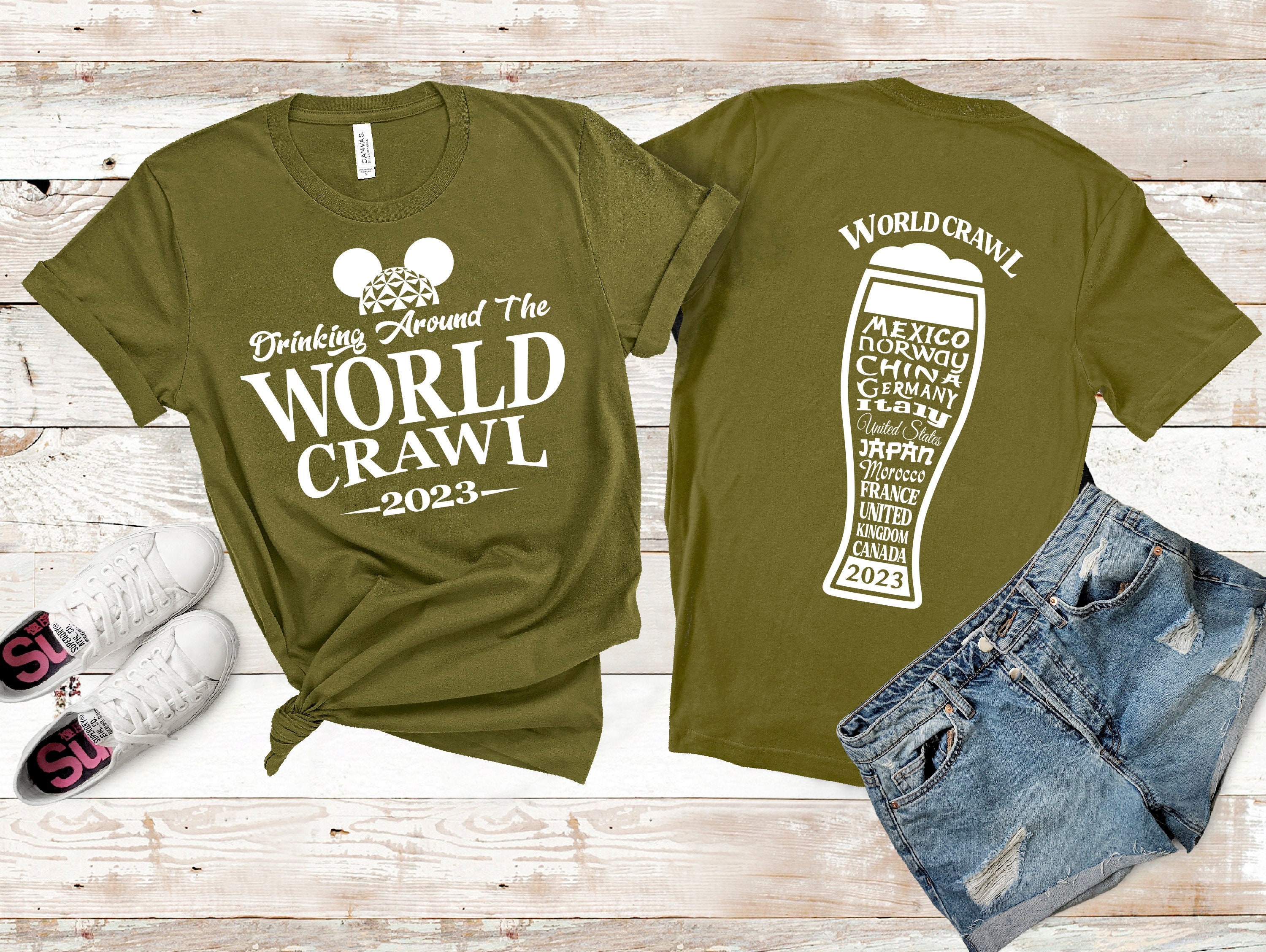 Discover Drinking World Crawl 2023 Shirt, Drinking Around The world Shirt