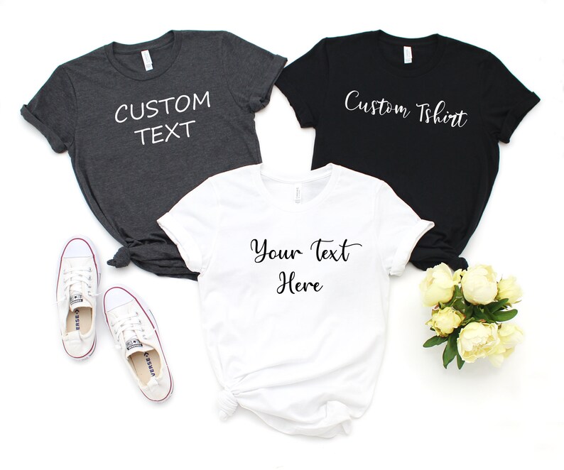 Custom Shirt Custom Shirts Custom Tshirt Personalized Etsy