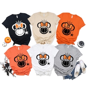 Cute & Creepy Minnie Spider Web Shirt , Disney Halloween Family Shirt , Spider Web Tee , Halloween Shirt for Girls , Halloween Gift
