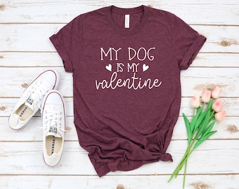 Lustiges Hunde Valentinstag Shirt, Haustier Liebhaber Geschenk