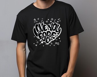 Camiseta a juego para el día de San Valentín "Te amo por siempre"