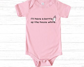 Body divertido para bebé, body de regalo para recién nacido "Casa Blanca"