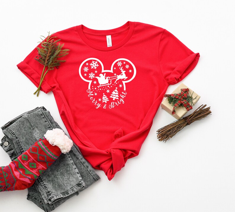 christmas themed disney shirts