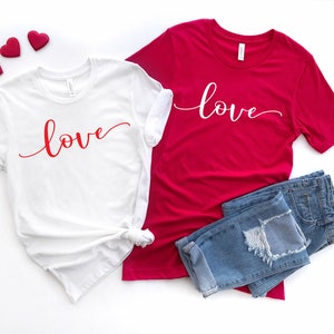 Matching Love T-Shirt, Valentine&#39;s Day Couple Shirt