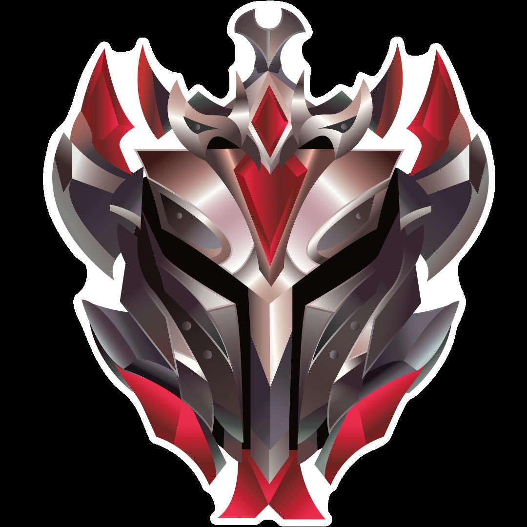 Multiplayer Online Battle Arena lol grandmaster Rank Icon Sticker for Sale  by ElyVan