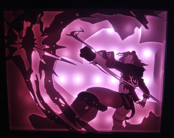 League of Legends - LEDs Shadow Box Ezreal