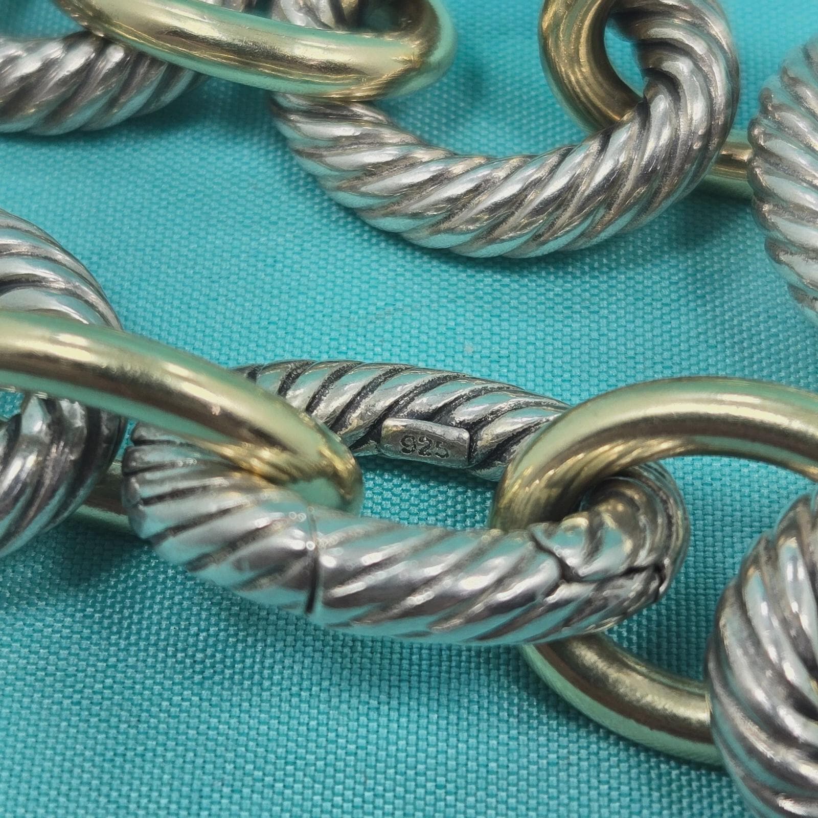 David Yurman オーバルリンクチェーンブレスレット スターリング