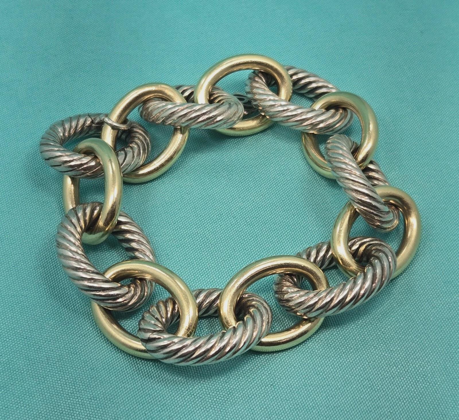 David Yurman オーバルリンクチェーンブレスレット スターリング