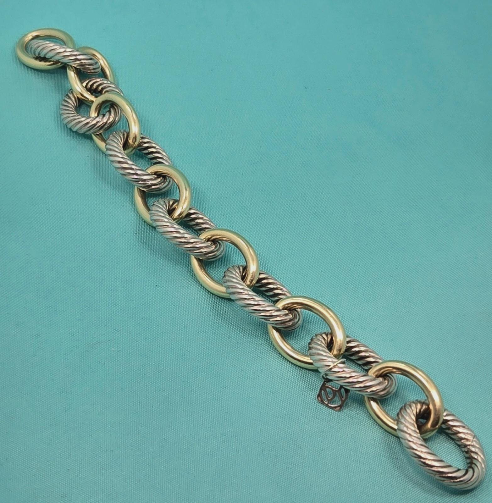 David Yurman オーバルリンクチェーンブレスレット スターリング