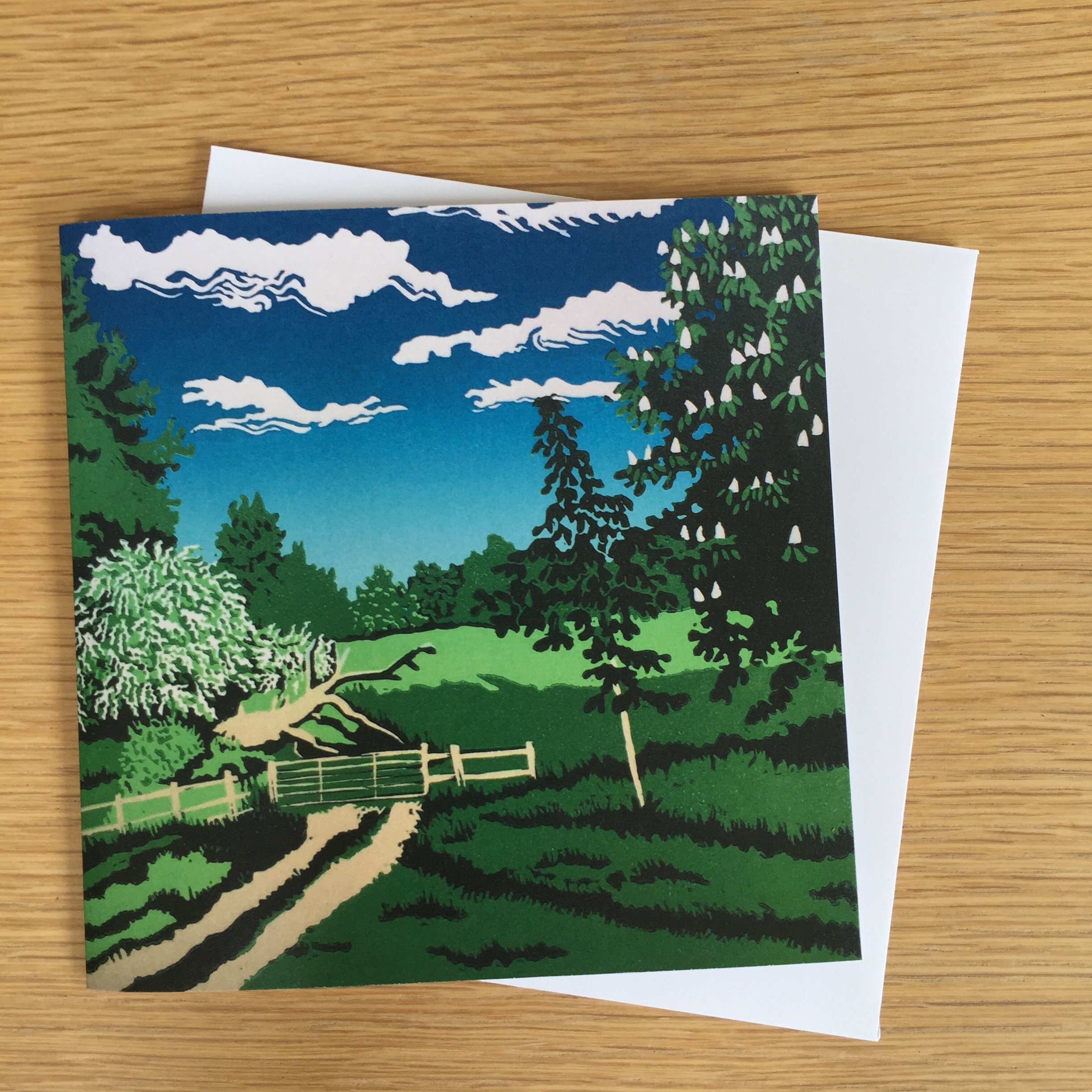 Greeting Card Pack of 4 Lino Cut Lino Print Blank Card - Etsy