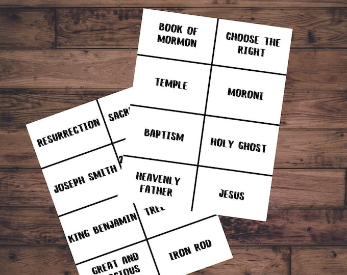 Latter Day Saint Pictionary LDS Pictionary YW Activity YM | Etsy