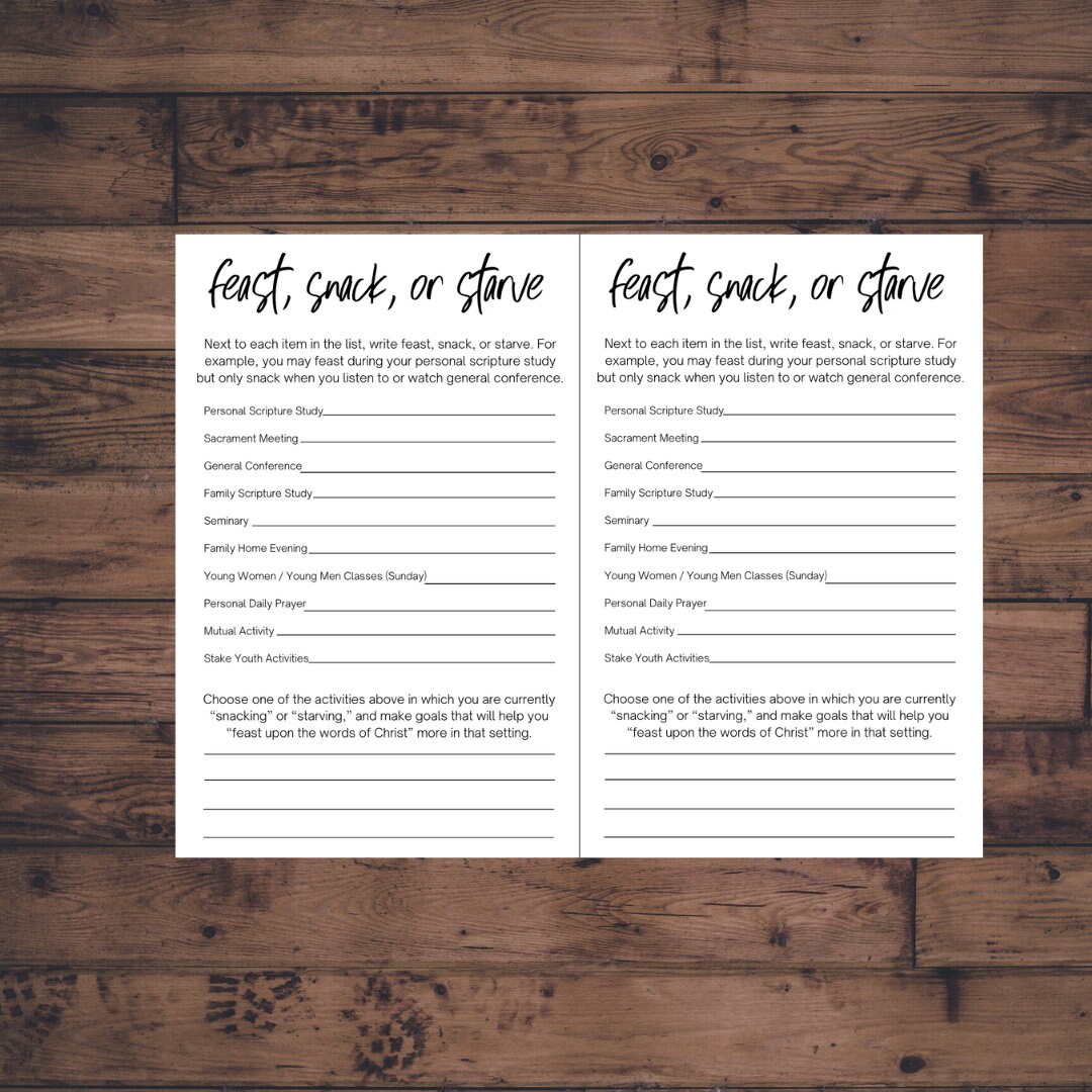 FSY Handout, FSY Lesson, LDS Youth Lesson, Lds Youth Activity, Lds