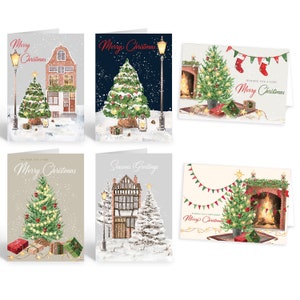 Charity Christmas Cards - 30 Xmas Cards. Quality Christmas Cards Multipack Made in the UK. Recyclable Boxed Christmas Cards & Envelopes