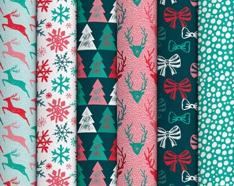 Jingle Jangle Christmas Wrapping Paper - 6 Folded Sheets