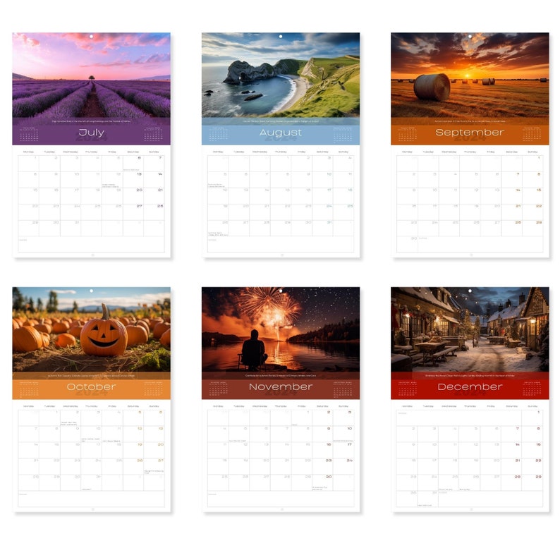 2024 Calendar British Seasons 13 Months of Beautiful Seasonal Images