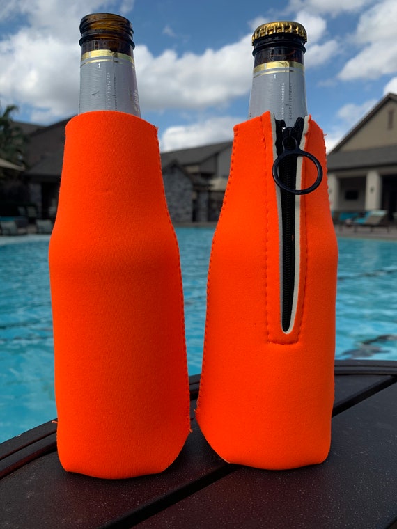 Custom Neoprene Bottle Cooler With Zipper/custom Beer Cooler