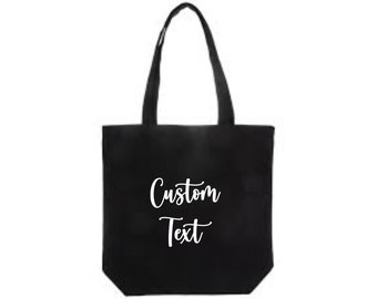 Personalized Canvas Tote/Reusable canvas bag/Custom natural bag/Holiday Bag/Personalized Gift/Bridesmaid Gift/Custom Design Bag