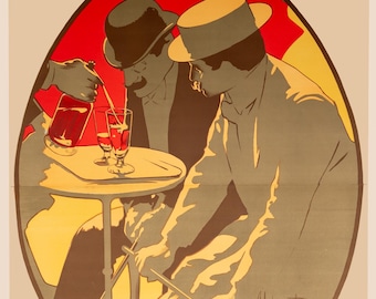 Bitter Campari by Adolfo Hohenstein 1910 Original Italian Poster