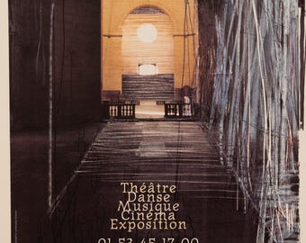 Original  Festival d’Automne, Tadashi Kawamata, 1997 original Theatre Danse Cinema Expo large version