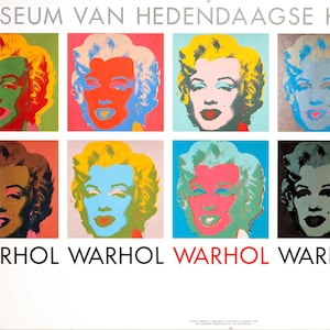 10 Marilyns Andy Warhol Museum Exhibition excellent Authentic Original vintage pop art poster