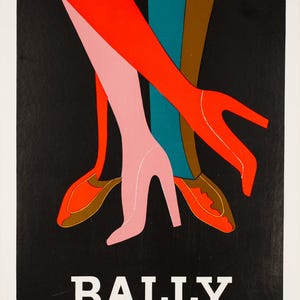 Bally by Villemot 1979 vintage french original poster