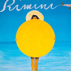 Rimini Rene Gruau Original 2000 Italian Adriatic Travel Poster