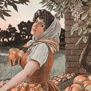 Scena Illustrata 1900 Arts literature music theatre Country woman