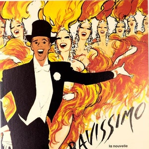 Lido Bravissimo Rene Gruau on linen french