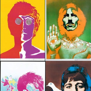 Avedon Beatles Posters: 1967 Original Set of 5, Stern Magazine