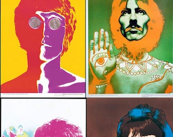 Original Avedon Beatles Posters: 1967 Original Set of 5, Stern Magazine