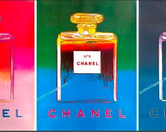 1997 No 5 Chanel Poster, by Andy Warhol, Perfume Bottle