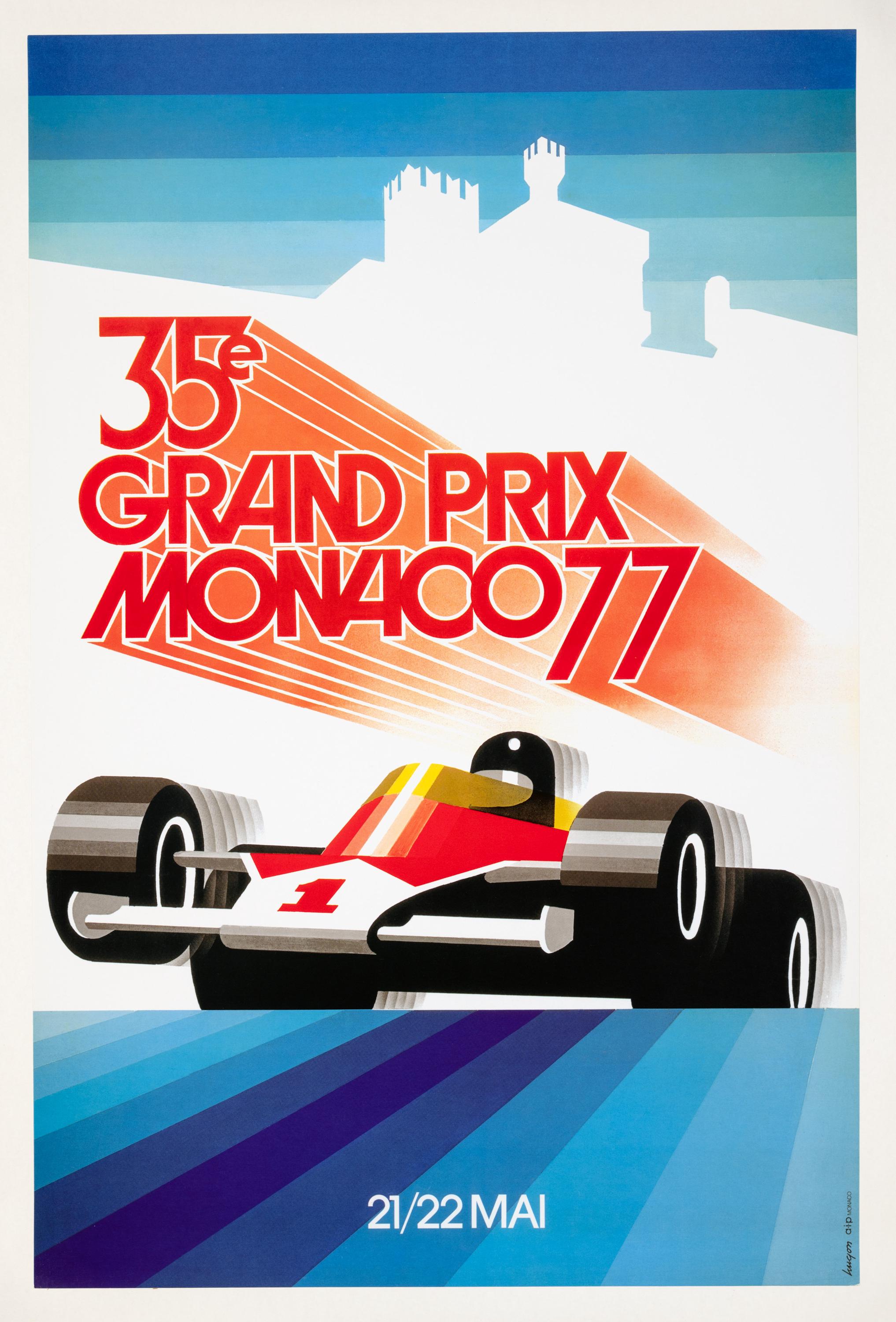 Impression Michael Turner – Jody Scheckter Wolf Ford Monaco GP 1977 – Formule 1