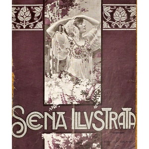 Scena Illustrata 1900 Arts literature music theatre cover 12