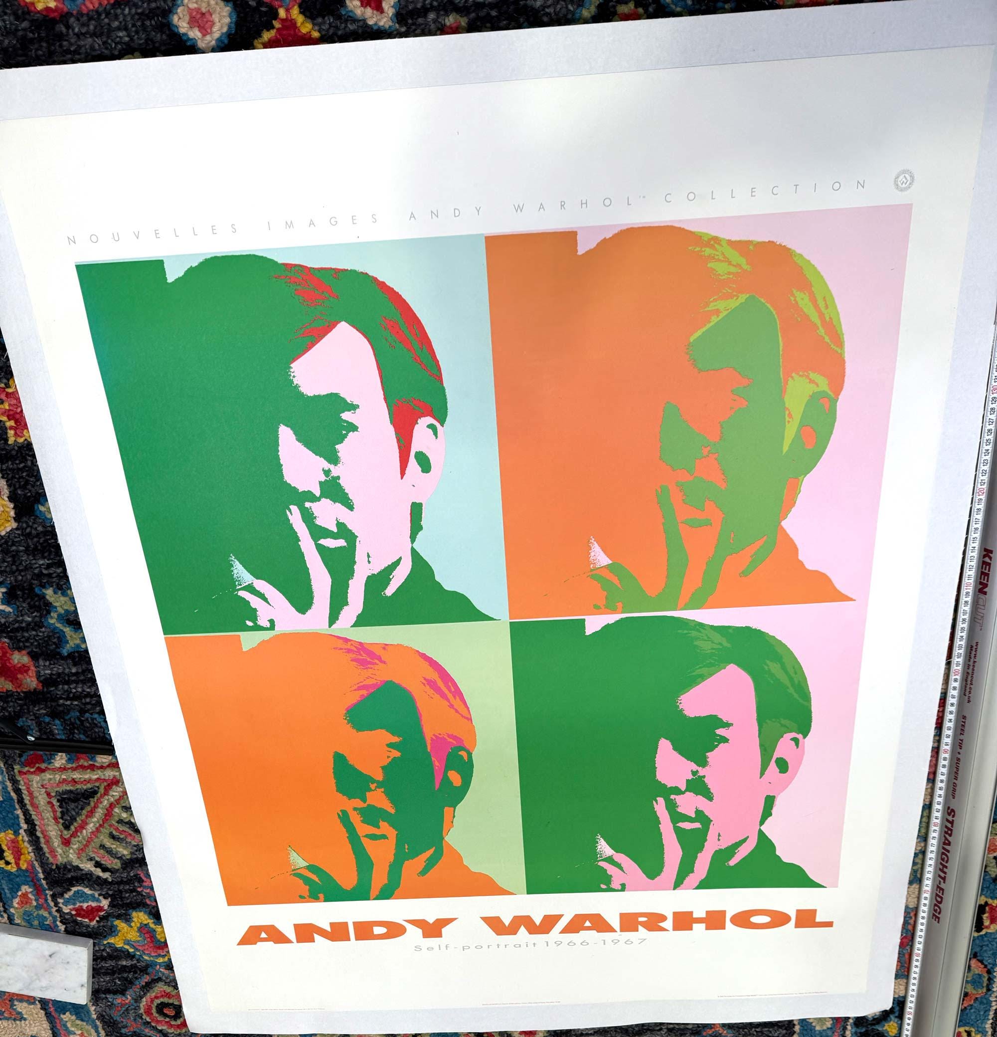 Rare Pop Art Andy Warhol Self Portrait 1989 Nouvelles Images