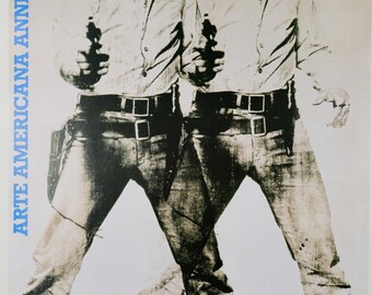 Original Andy Warhol Double Elvis Poster: 1987 Italian Exhibition