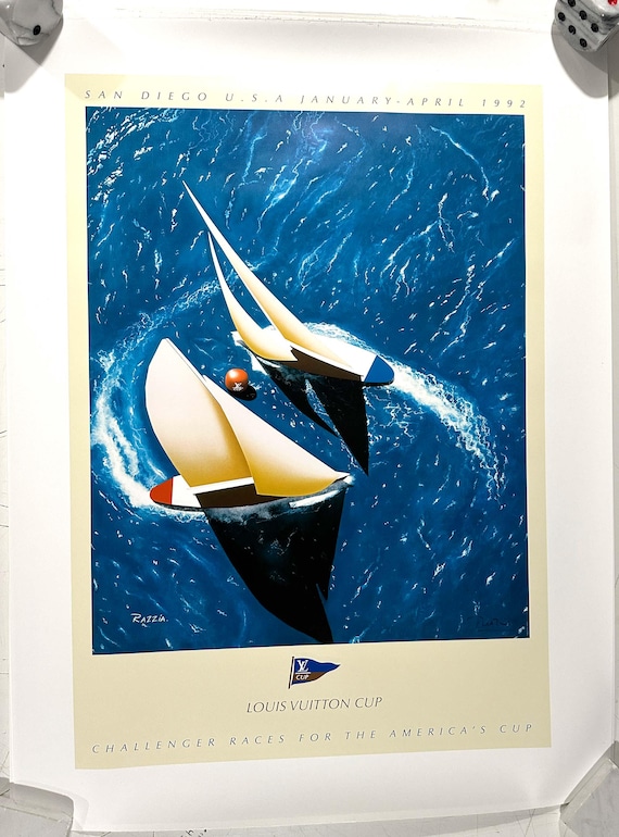 LV Cup San Diego 1992 Authentic Original Poster Hand Signed by