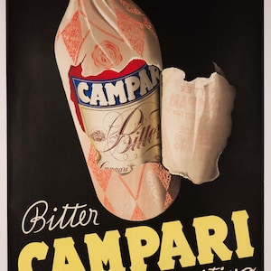 Campari by Carlo Fisanotti done in 1948 original RARE !