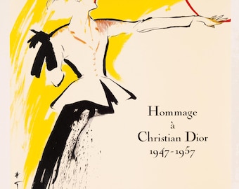 ディオール ポスター Women in Dior Portraits of Elegance 展が仏