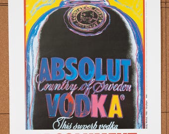 Andy Warhol Absolut Vodka Poster: Vintage Pop Art Print, 1994