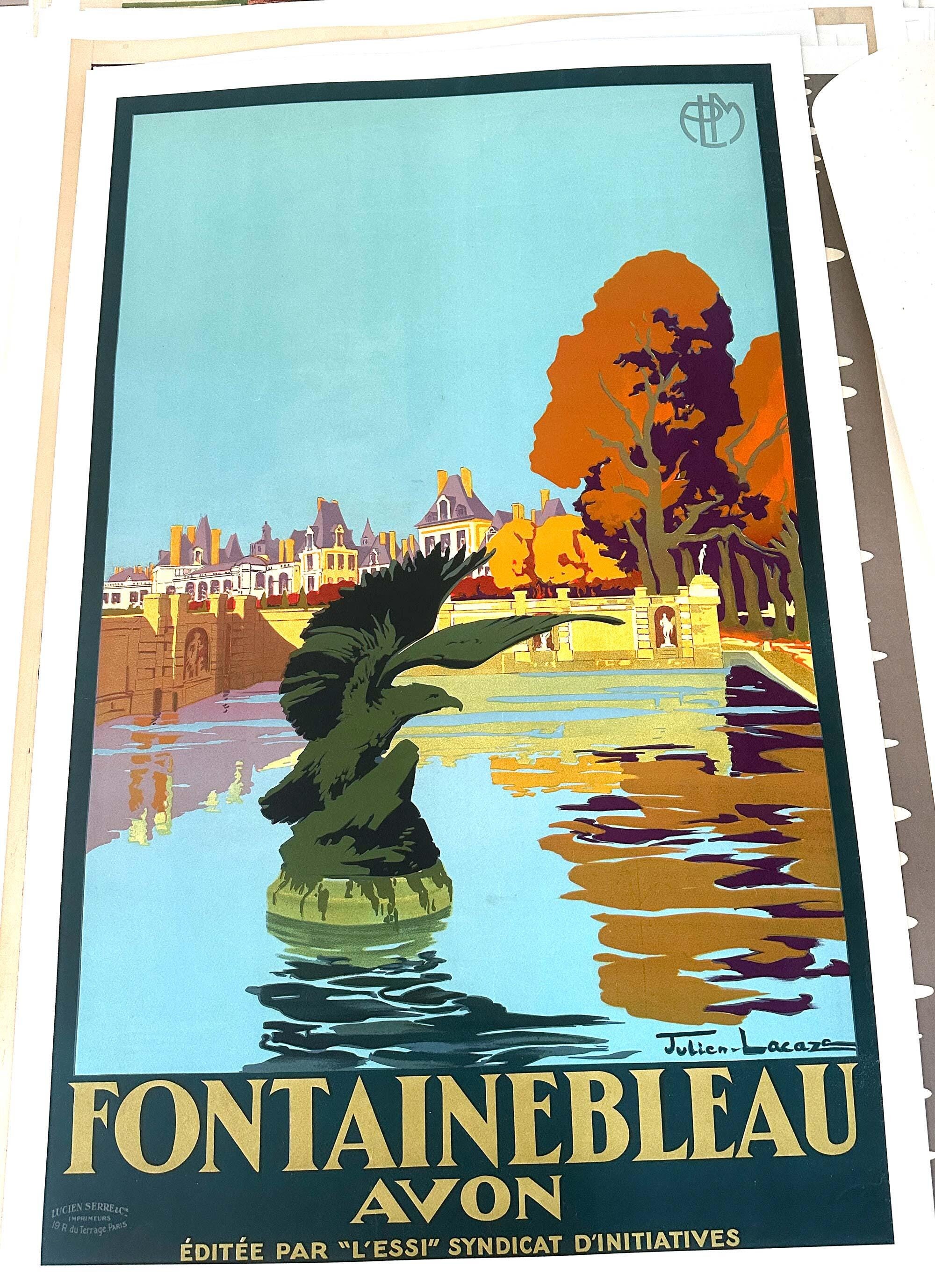 Fontainebleau Avon by Julien Lacaze C1930 Authentic Original