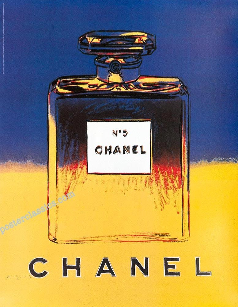 Chanel No.5 Vintage Poster by Andy Warhol